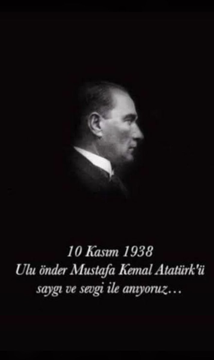 Gazi Mustafa Kemal Atatürk'ü ölümünün 83. Yıldönümde rahmetle anıyoruz. Mekanı Cennet olsun...

#10Kasim1938