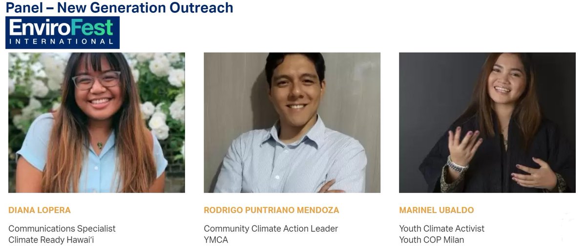 YMCA ambassadors <a href="/_dianalopera/">diana</a> &amp; <a href="/rodripuntriano/">Rodrigo Puntriano</a> will be speaking alongside @YnelUbaldo for <a href="/EnvirofestInter/">Envirofest International</a>, discussing films as agents for change.

10am GMT, Green Zone Planetarium: bit.ly/3oeVleJ