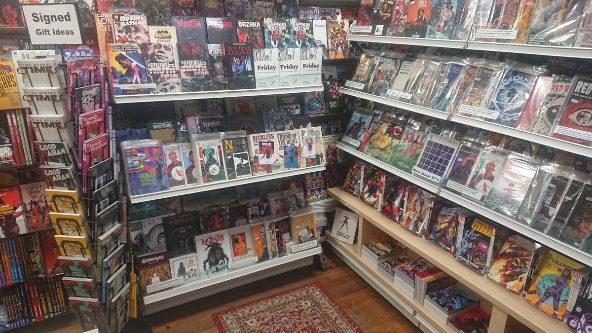 OKComics's tweet photo. Happy @ThoughtBubbleUK Everyone.
If you're passing through Leeds on your way to Yorkshire's Comic Festival, feel free to pop into OK Comics.
We're a small independent bookshop in Leeds City Centre, specialising in comics and graphic novels. https://t.co/cIECpVOIzh