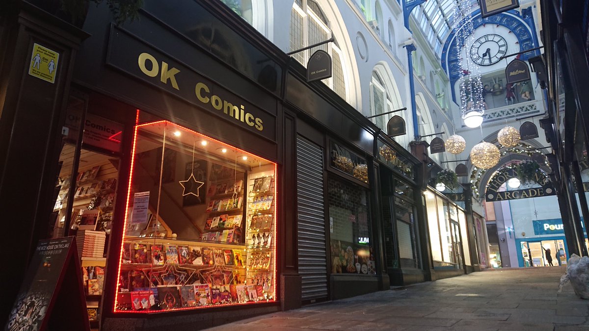 OKComics's tweet photo. Happy @ThoughtBubbleUK Everyone.
If you're passing through Leeds on your way to Yorkshire's Comic Festival, feel free to pop into OK Comics.
We're a small independent bookshop in Leeds City Centre, specialising in comics and graphic novels. https://t.co/cIECpVOIzh