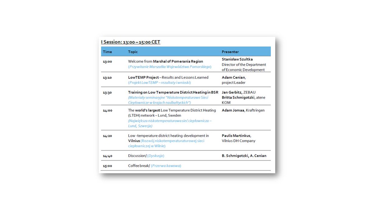 LowTEMPdh's tweet photo. Join our LowTEMP 2.0 #Conference on 18th November! 
 
Looking forward to inspiring discussions on how to implement 4th generation low temperature district heating networks! #LTDH

⏰Sign up now: https://t.co/gysS5hBPkK⏰

Our agenda: https://t.co/vtJC8Q3ZWu