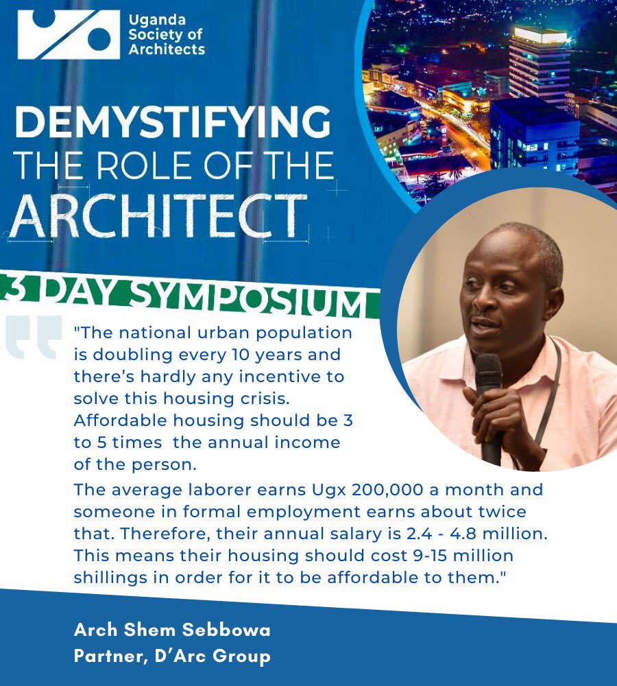 UgArchSociety's tweet photo. @cnamagulu @JacintaKabs @ARBUganda @NBRBug @UIA_Architects https://t.co/UDjUpjIhqz