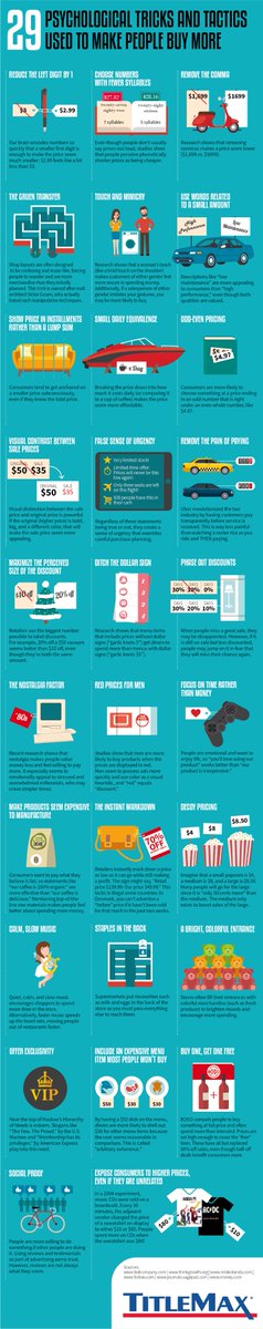 adifurca's tweet photo. 29 Psychological Tricks To Make You Buy More https://t.co/QcXBhD1TOi
