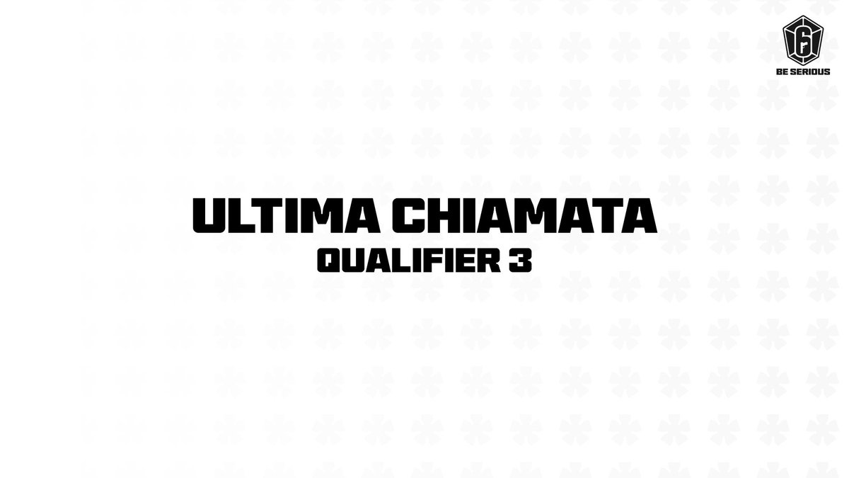 BeSeriousR6's tweet photo. Vi ricordiamo che oggi alle 17:30 si chiuderanno le iscrizioni al Qualifier #3 del #R6BeSerious 💪🏻

Affrettatevi!

I match inizieranno alle 18:00 https://t.co/UZNX9ic3rJ