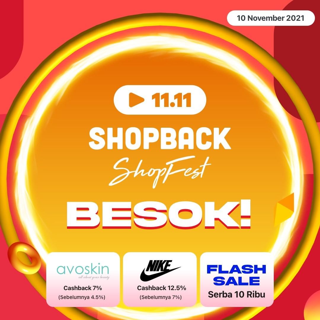 ShopBackID's tweet photo. BESOK udah tanggal 11 niih.. Udah pada tau belom mau belanja apa? Siapin wishlist-mu dan check out besok #MulaidariShopBack ya❤
Cus download aplikasi ShopBack: https://t.co/1EZvDMbVtk
#MulaidariShopBack #Cashback #ShopBack #ShopBackShopFest #ORCASHTRA #orcashtra1111 https://t.co/cizSQOyoHf