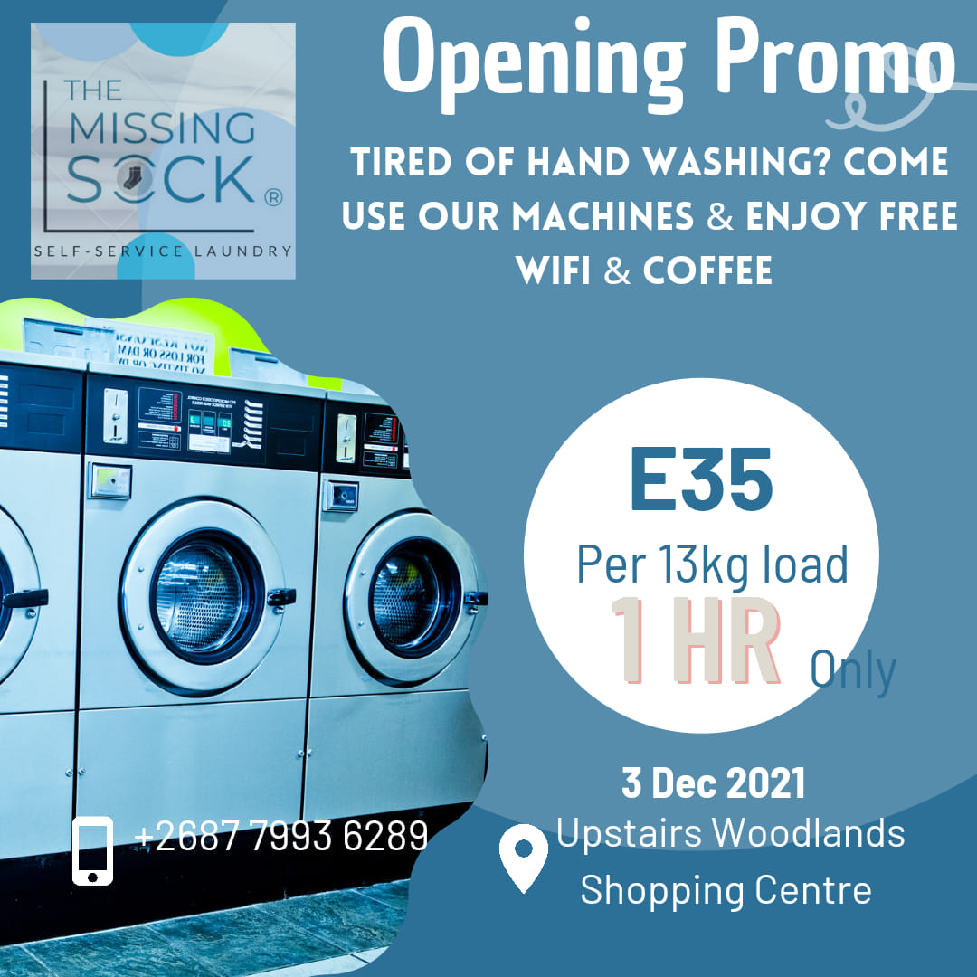 hlengz_TAEW's tweet photo. #RetweeetPlease: To all my people in #Mbabane, self service laundromat is opening soon to cater to your laundry needs - just 1 hour to wash and dry. More free time for you without worrying about dirty clothes #TiniTwitter #TheMissingSock https://t.co/rYrDtG95aq