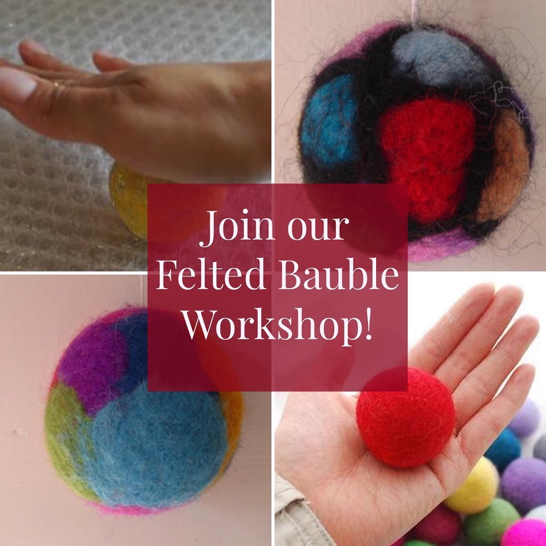 Last chance to book this fabulous #workshop to make a #felted #bauble with Mec of @yarnaramayarns as the workshop is this Saturday 13th November at the <a href="/TheHillStation/">Hillstationcafe</a> For more information and to get your ticket click the link here: eventbrite.co.uk/e/make-a-felt-…
