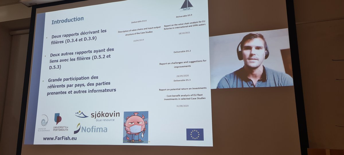FarFish (@farfish2020) on Twitter photo Different type of final conference in <a href="/HorizonEU/">Horizon Europe 🇪🇺</a> project <a href="/FarFisH2020/">FarFish</a> as it is run online due to large geographical coverage and Covid. from <a href="/UniPortCCIXR/">University of Portsmouth CCIXR</a> <a href="/GrTouronGardic/">Grégoire Touron-Gardic</a> presenting the value chain analysis within the project Different type of final conference in <a href="/HorizonEU/">Horizon Europe 🇪🇺</a> project <a href="/FarFisH2020/">FarFish</a> as it is run online due to large geographical coverage and Covid. from <a href="/UniPortCCIXR/">University of Portsmouth CCIXR</a> <a href="/GrTouronGardic/">Grégoire Touron-Gardic</a> presenting the value chain analysis within the project