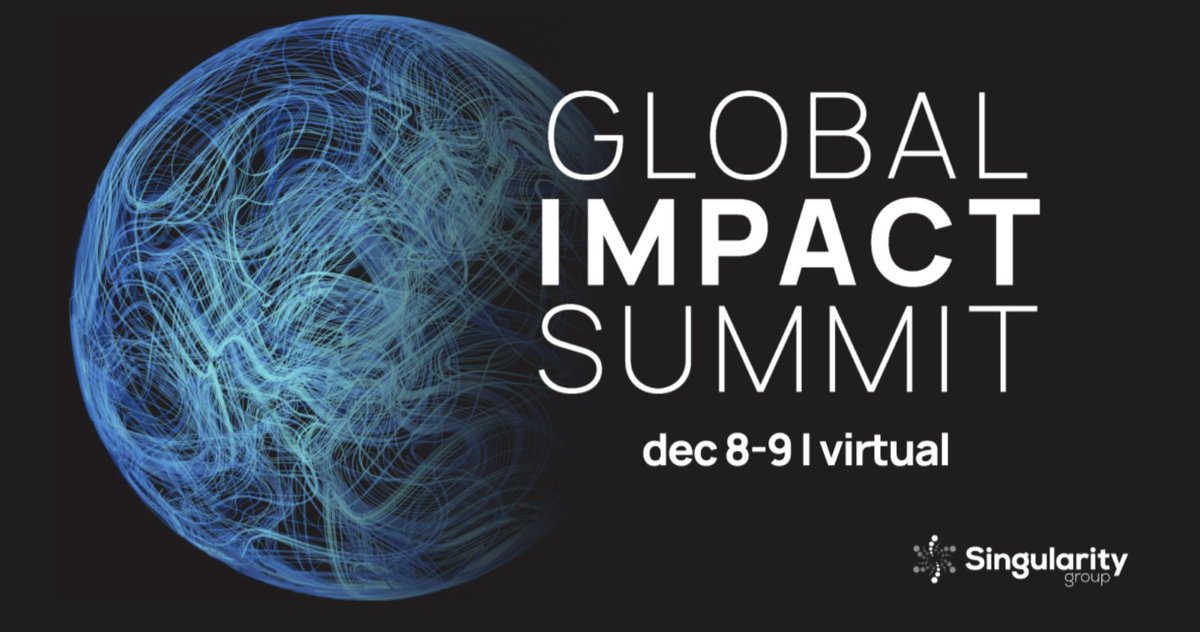 This week is Global Entrepreneurship week! Yeah! Entrepreneurs check out this upcoming impact summit by <a href="/singularityu/">Singularity</a> Dec 8+9. su.org/global-impact-…