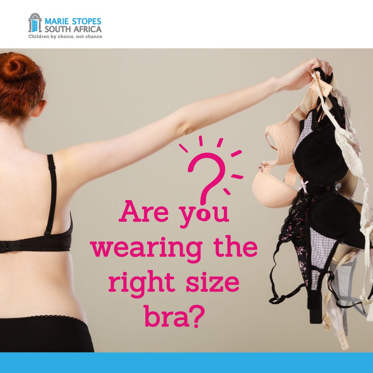 Marie Stopes SA on X: If your boobs are sore it's worth checking if you  are wearing the right size bra . Boobs come in all shapes & sizes; one bra  doesn't fit all! It's important to wear the right bra to feel well  supported and comfortable . Read more about sore