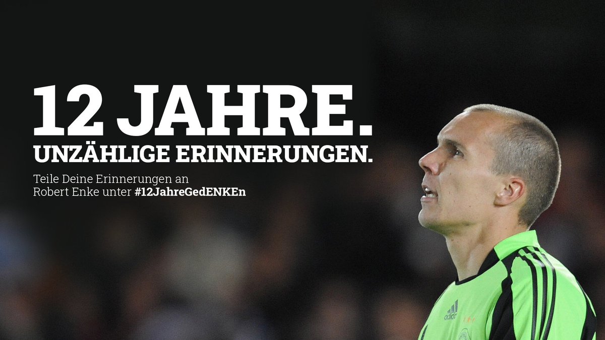 EnkeStiftung's tweet photo. Heute jährt sich der Todestag von Robert Enke zum 12. Mal. 🕯

Unter dem Motto „12 Jahre. Unzählige Erinnerungen.” möchten wir mit euch Erinnerungen sammeln. Was verbindet ihr mit ihm? Woran denkt ihr gerne zurück? Teilt heute eure Erinnerungen unter dem Hashtag #12JahreGedENKEn. https://t.co/IMVqC6hwQk