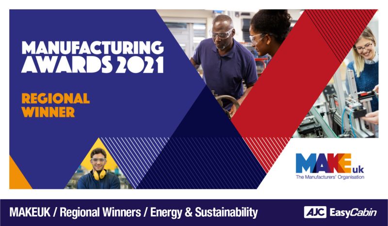 Manufacturing Awards 2021 - Regional Winners (Midlands &amp; East)

We have another award for 2021, this time for "Energy &amp; Sustainability". In recognition of our ongoing efforts to reduce fuel consumption in the construction sector.