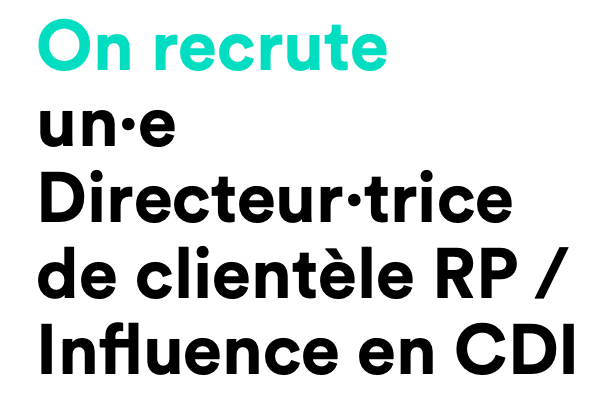 agenceProches's tweet photo. [#Recrutement]
🔎 Nous recherchons un·e professionnel·le de l’ #influence avec de l'expérience en agence et en relations médias.
👉 Vous avez envie de rejoindre une #agence jeune et engagée pour avoir un #impact sur notre société ? 
Rejoignez-nous : https://t.co/akXJ2t6lad https://t.co/tSrmUTw1D4