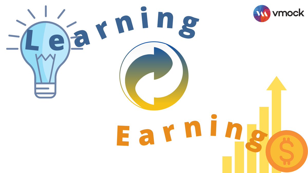 Learning and earning are two dimensions of an individual's #career life that are now intertwined. An individual's dollar value grows inside the loop. #careeradvancement