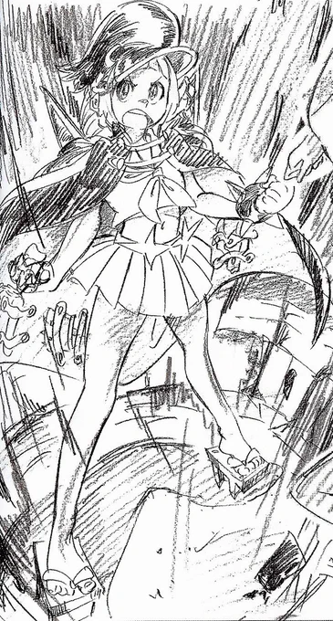 By Kill la Kill animator Naoki Takeda, taken from Takepro Issue 1! 