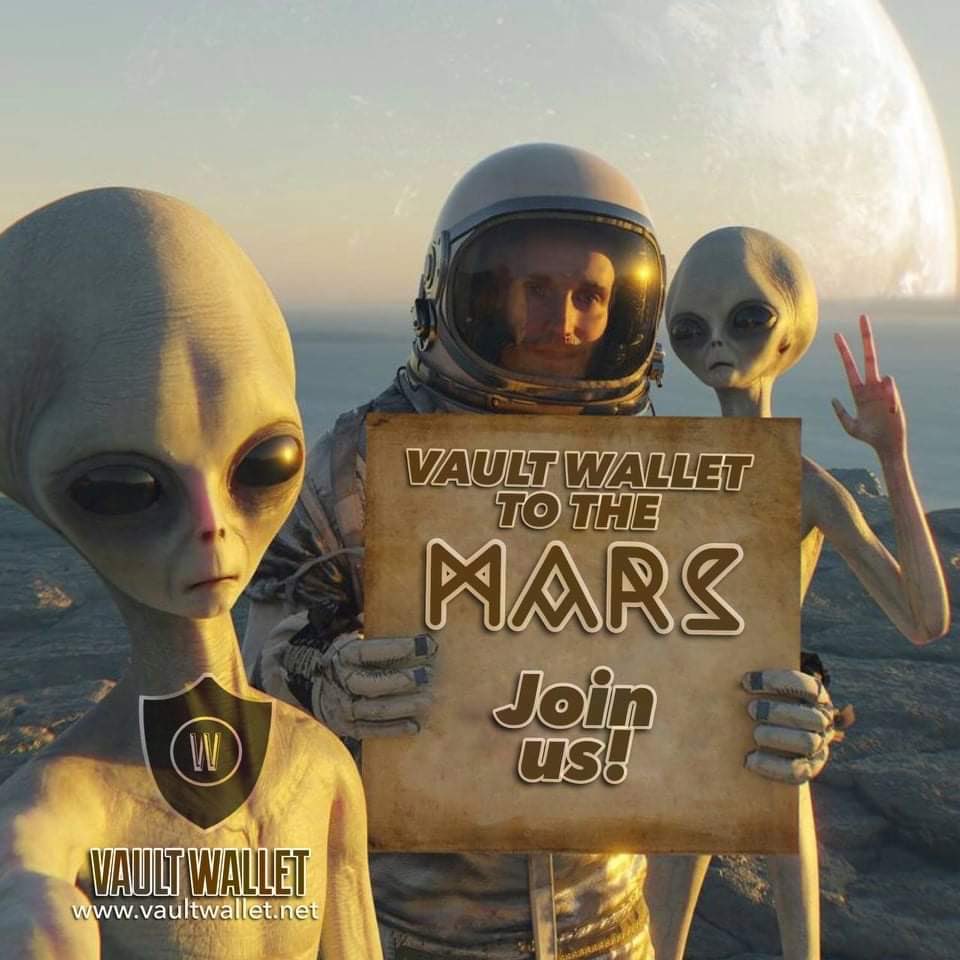 Are you ready to meet them? 👽👽
This is your chance to secure your seat to the moon! Get on with Vault Wallet Whitelist 🚀🌑

💰Secure your spot here!
vaultwallet.net/whitelisting

💬 Talk to us!
t.me/VaultWallet_Of…

#VLT #vaultwallet #FairLaunch #whitelist #cryptocurrency