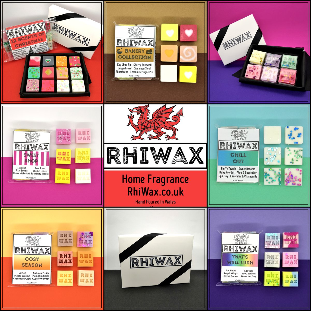 RhiWax's tweet photo. Good News 😃

All our 6 &amp; 12 melts collections have the option to add a gift box. 

These boxes make amazing gifts for any wax melt lover and the 6 melt boxes are great stocking fillers.

https://t.co/o3RlPMwkhe

#GiftIdeas #Christmas #WaxMelts #MadeInWales #MHHSBD https://t.co/D2afokj5Gf