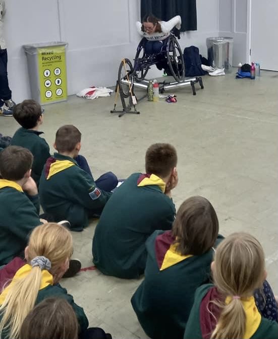 Hellinglyscouts's tweet photo. Our Seeonee pack had the most amazing night,they were extremely lucky to have para olympian come and visit @fabs_andre represented Great Britain in the Tokyo Para Olympics this year. Thank you for giving them such a great insight to your world. @ParalympicsGB @ESussexScouts https://t.co/D21uI8WIx5