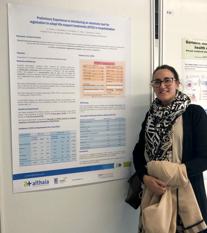 👥 En el 44è. Congrés Mundial d'Hospitals, la Dra. Olga Rubio <a href="/32994ors/">Olga Rubio</a>, cap clínic del servei de #MedicinaIntensiva a #althaiamanresa, ha exposat la implantació d’una eina electrònica per registrar les ordres de tractaments de suport vital.

#IHFBarcelona #IHF2021