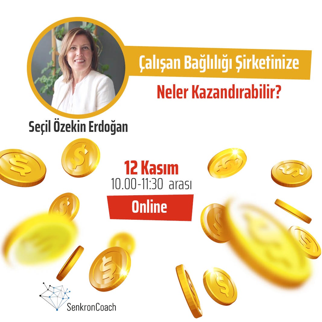 Dünyada ve ülkemizde çalışan bağlılığının önemini, ekip olmanın ve ekip kalmanın şirketinize neler katacağını ayrıntısıyla görebilmek için 12 Kasım’da buluşalım.🤩
📌 Seminerine katılmak için: zcu.io/JMGA

#engageandgrowturkey #çalışanbağlılığı #senkroncoach #webinar