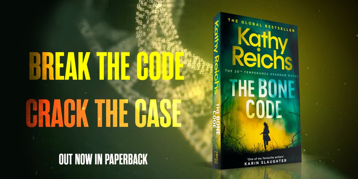 simonschusterUK's tweet photo. #TheBoneCode by @KathyReichs is the perfect read for fans of forensic and procedural crime novels - out now in paperback https://t.co/flqYiTTSOR https://t.co/lVwmKZhlN7