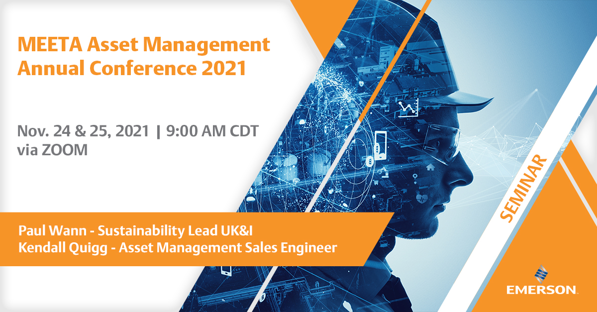 EMR_Automation's tweet image. Join Paul Wann and Kendall Quigg will be discussing how Emerson’s Asset Management can support sustainability, at this year’s virtual MEETA Asset Management Conference on 24th November 2021 #emersonautomationsolutions #engineersIreland emr.as/7GFZ50GI0oc