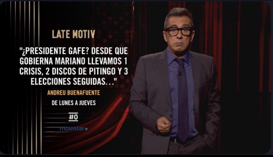Pitingo's tweet photo. ¿Y ahora? @Buenafuente 😜 https://t.co/9KiWz6VUJX