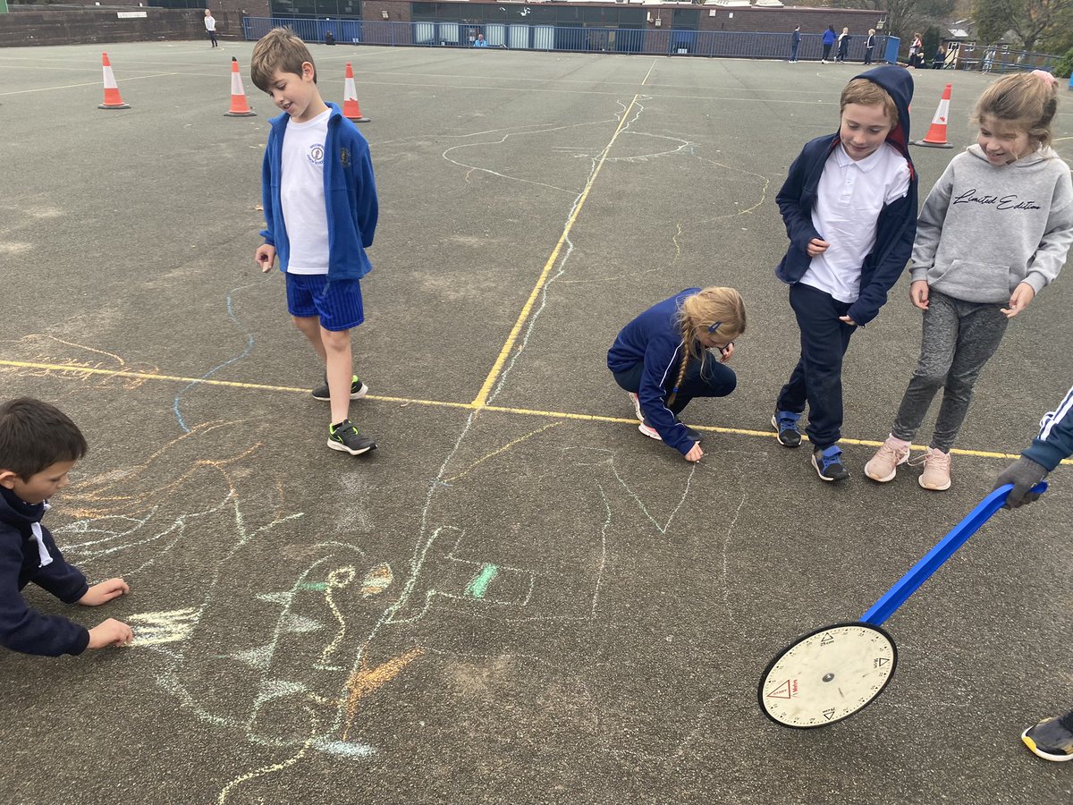 BroomfieldsJnr's tweet photo. Could a dinosaur that measures 60m fit into our school grounds? If so, how could you prove it? How many children would we need to create the same length? #broomfieldsmaths #year4maths #outdoormaths #makelearningfun https://t.co/Sg6h3ezWnS