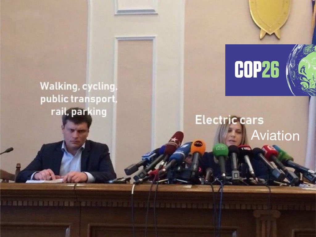 We can now go live to #TransportDay at #COP26…
