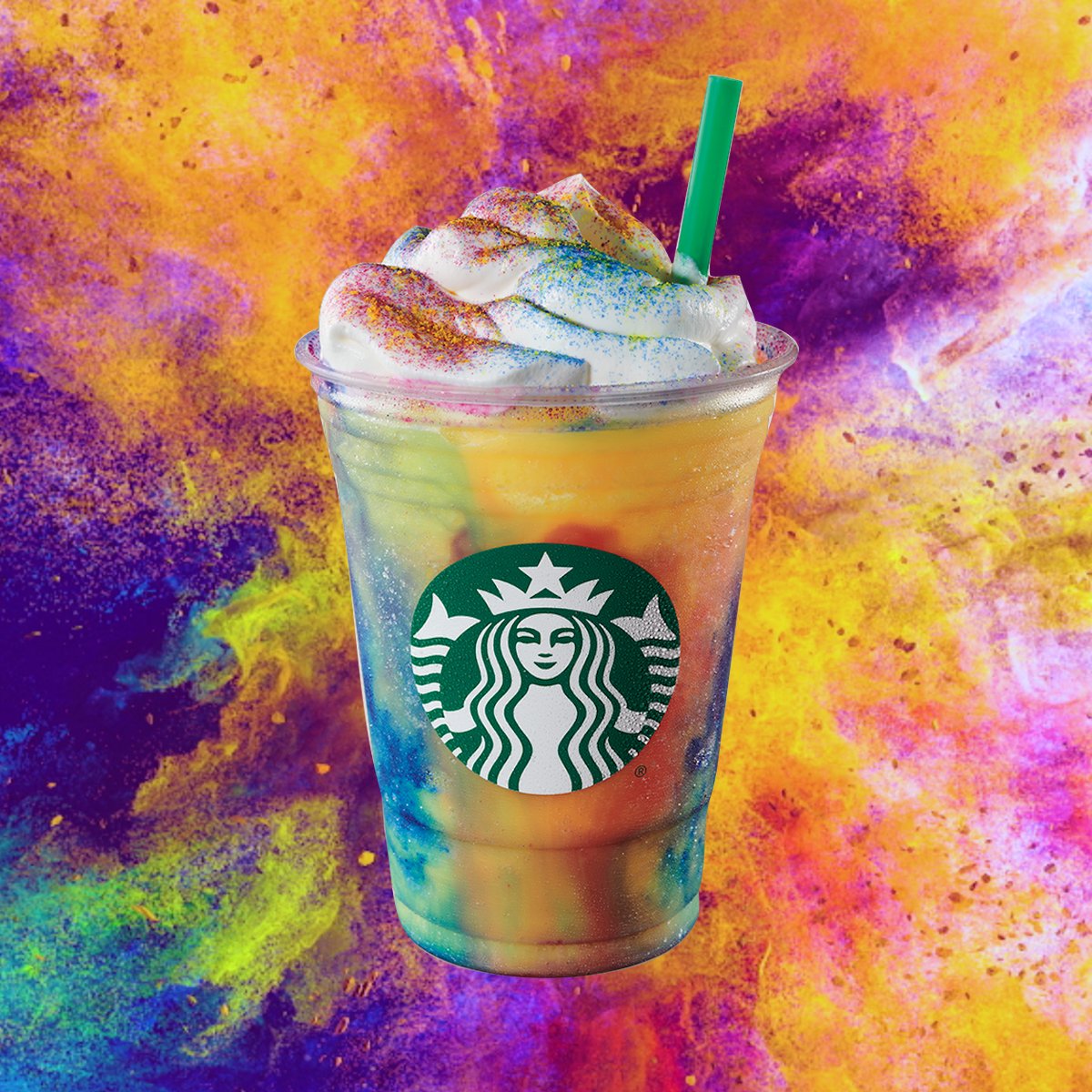 DelishaDelivery's tweet photo. Tye-Dye Frappuccino's? Don't mind if I do!

#drink #starbucks #wednesday #getitnow #food #burger https://t.co/XCR2xTQYMd