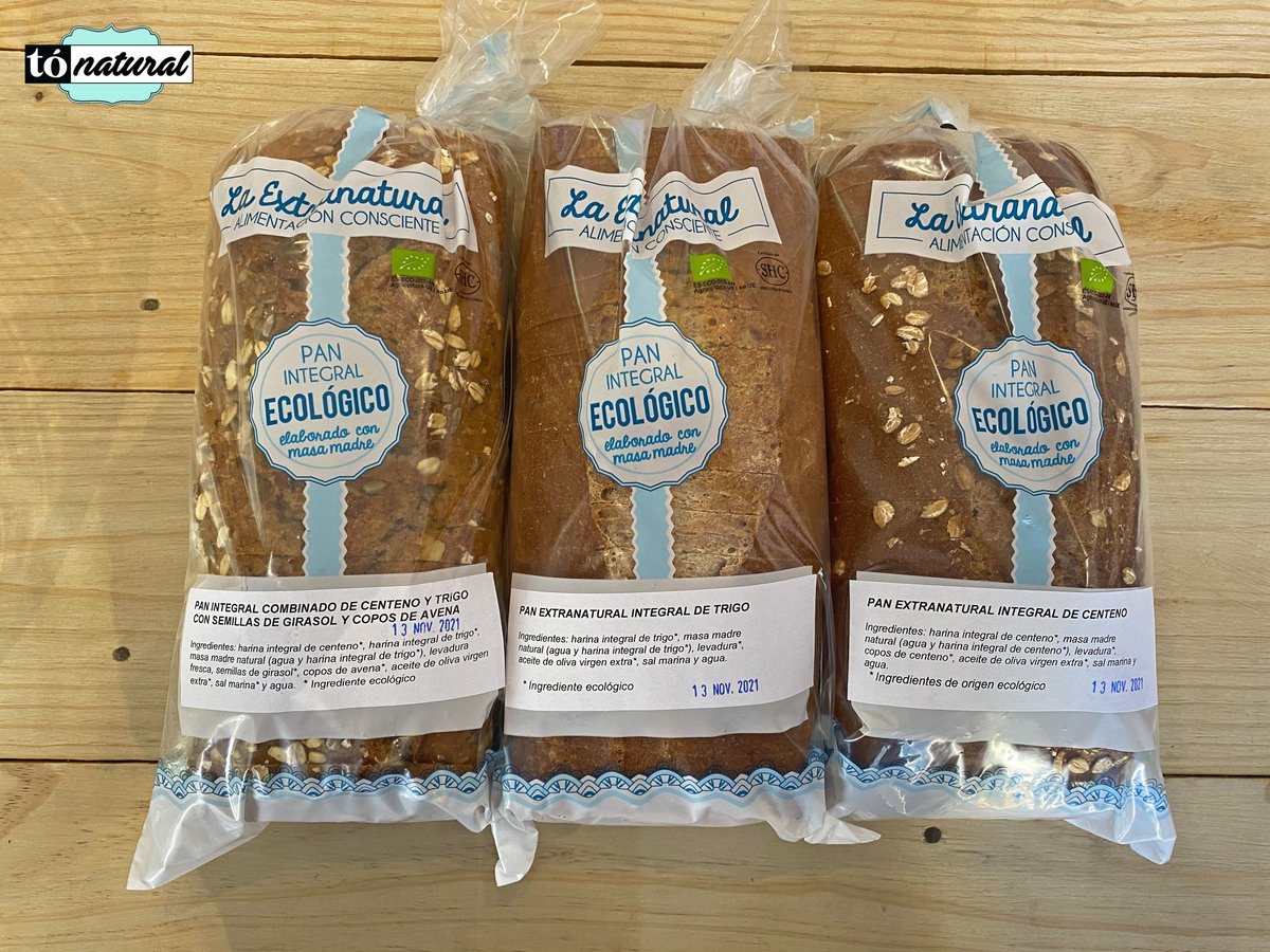 TNatural4's tweet photo. Pan elaborado con harinas Ecológicas🌱 y con MASA MADRE de centeno, espelta, trigo integral y semillas.🍞

También elaboran panes y bollería fresca  SIN GLUTEN y SIN LACTOSA apto para CELIACOS. 🍞🥐🥨

#MASA #nature #natural #celiac #glutenfree https://t.co/qu49zlsdih