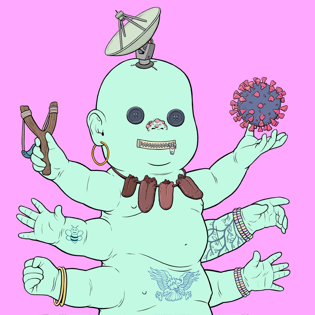 RandomSime's tweet photo. @toddlerpillars I don't know if it's the button eyes or the giant rona or the skin colour or the zipper mouth, but this is big "thanks, I hate it" vibe but so much that I've come around to liking it!
@engnrd @Penny_Gardiner @XY01 https://t.co/eqpyAo4CXP