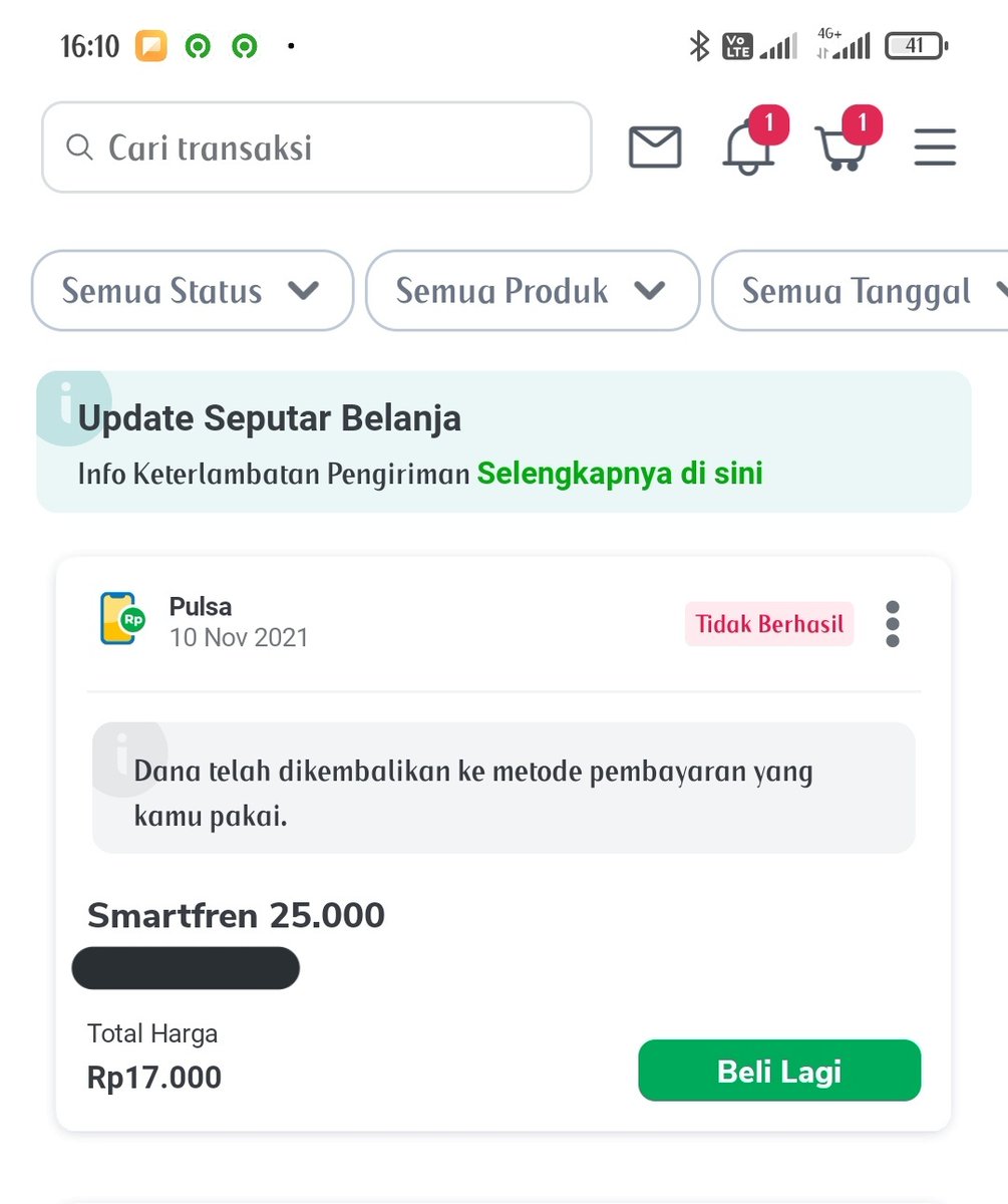 annisaf14's tweet photo. @RacunBelanja Kenapa ya pembayaran ovo slalu gagal https://t.co/qvQpkszrTV