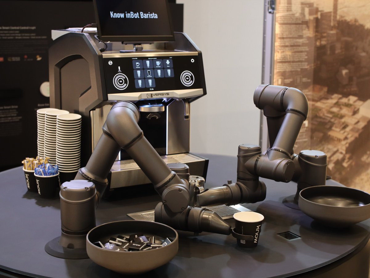 cctech_'s tweet photo. #inBot #knowinDubai Our #knowBarista is working its magic at Dubai's #Cityscape Global #RealEstate Exhibition! Come grab a cup of #freecoffee &amp; experience our #smartliving products at Booth B30 + B34! P.S. Our website https://t.co/gYYnQsFQAz is live! Check it out! #knowMENA https://t.co/A0QyxXNIVJ