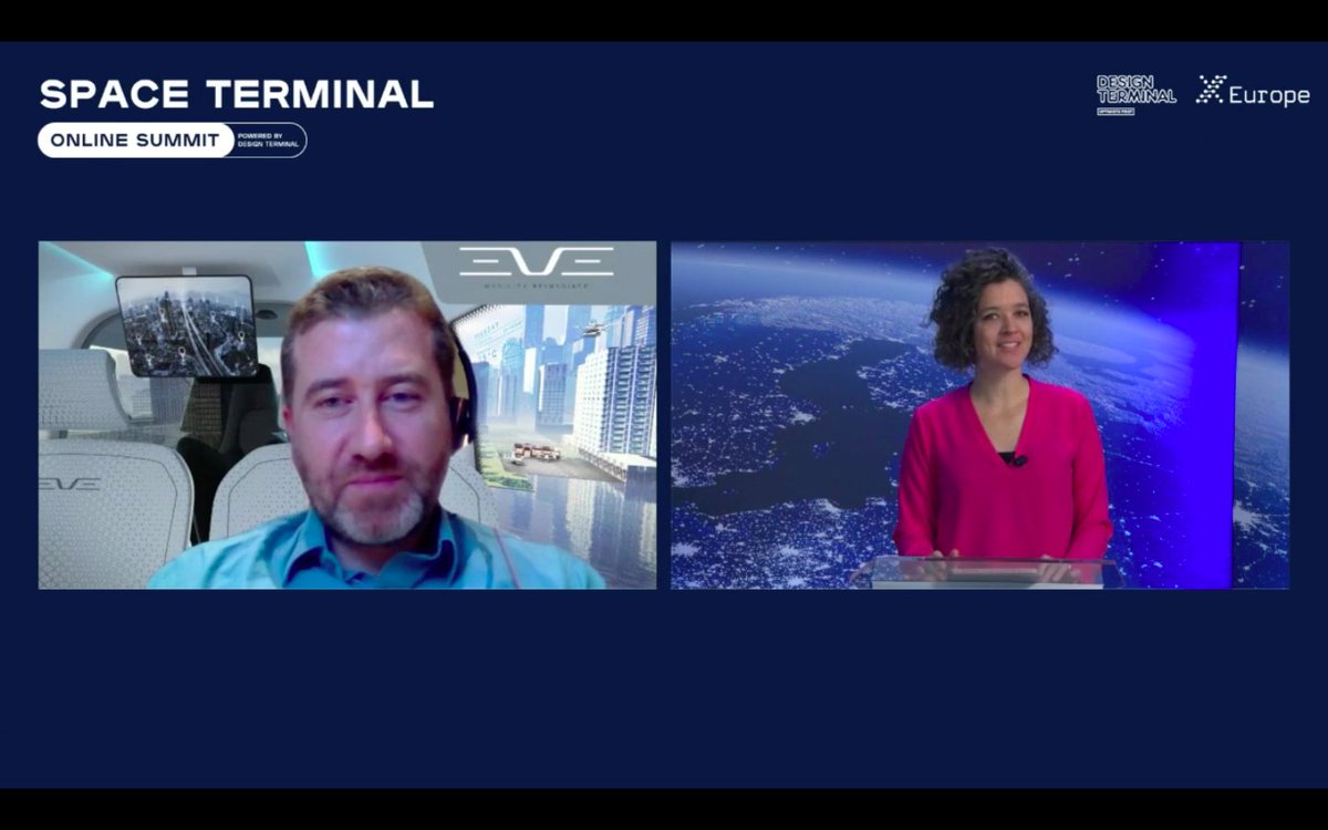 xeuropeproject's tweet photo. Are flying cars the future? 👀 Edgar Rodrigues, Programme Manager at @EveAirMobility explains 🚗#xeurope #spaceterminal https://t.co/wGKmxF7nOi