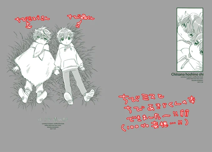 📚ミス晶♂本36p、11/28合わせで出します～!9割ぐらい、ちびみすとちび晶くんです 