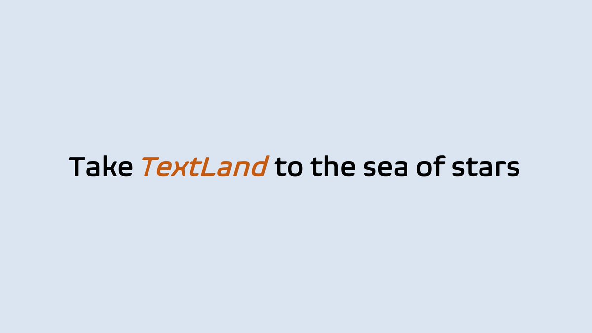 CTextland's tweet photo. 🚀🚀🚀 Follow me 🙋‍♂️🙋❤️❤️
you can share your perspective on the future 
that may be taken to the sea of stars

#cryptocurrencies 
#NFTCommunity
#NFTs  
#ETH 
#BTC 
#TextLand https://t.co/CyIMwntmyf