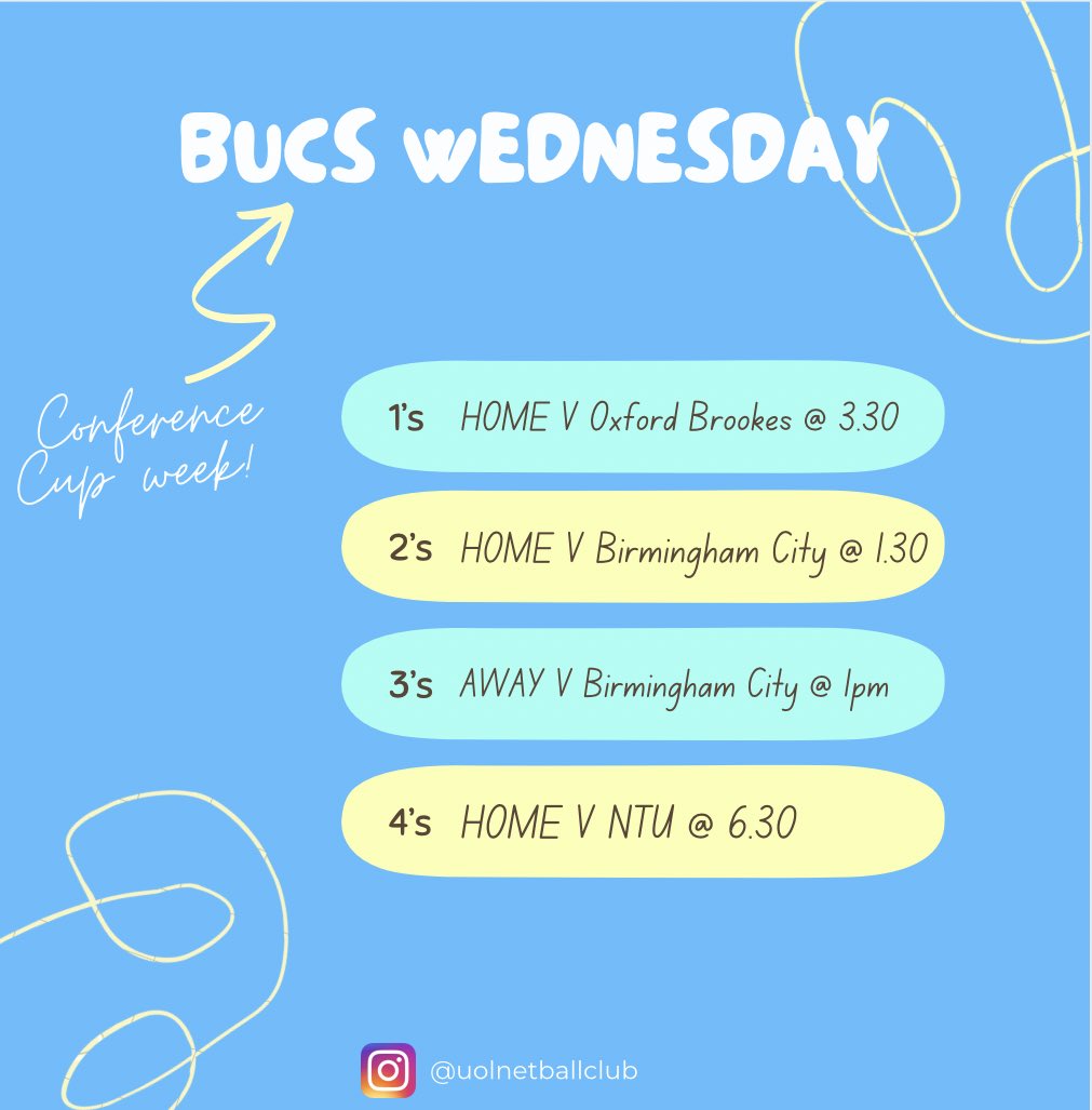 It’s Conference Cup week🤩 wishing all our girls the best of luck today xxx