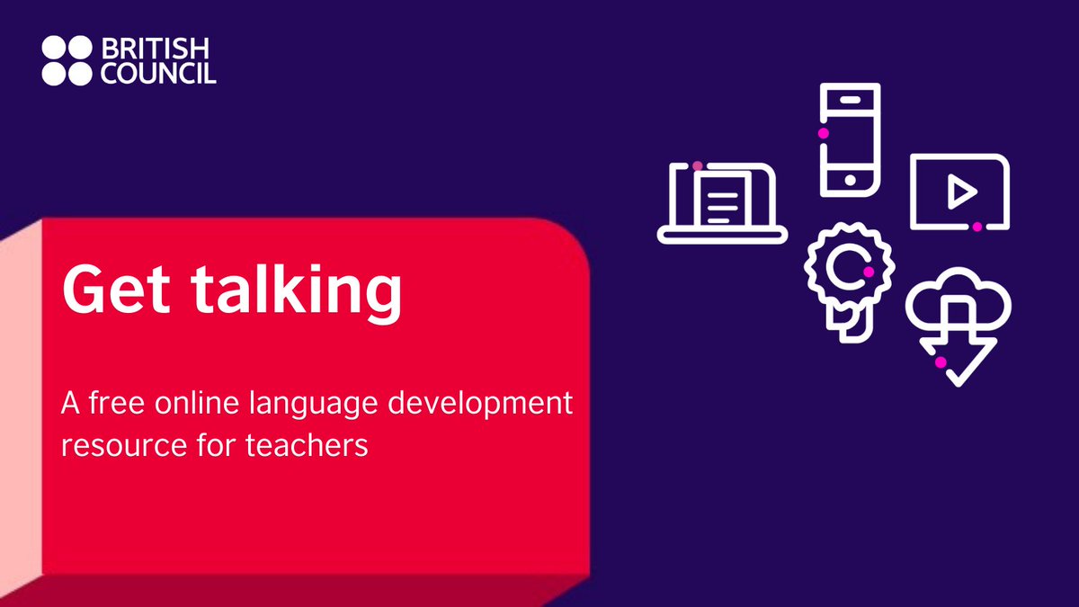 inBritish's tweet photo. #Teachers! Get talking is a free online resource for teachers to learn simple English phrases for classroom use. Participants will receive a certificate when they complete the course!

Find out more: https://t.co/jYO9qJU9DD
#TeacherDevelopment #LearnEnglish https://t.co/ifG6jW3fpi