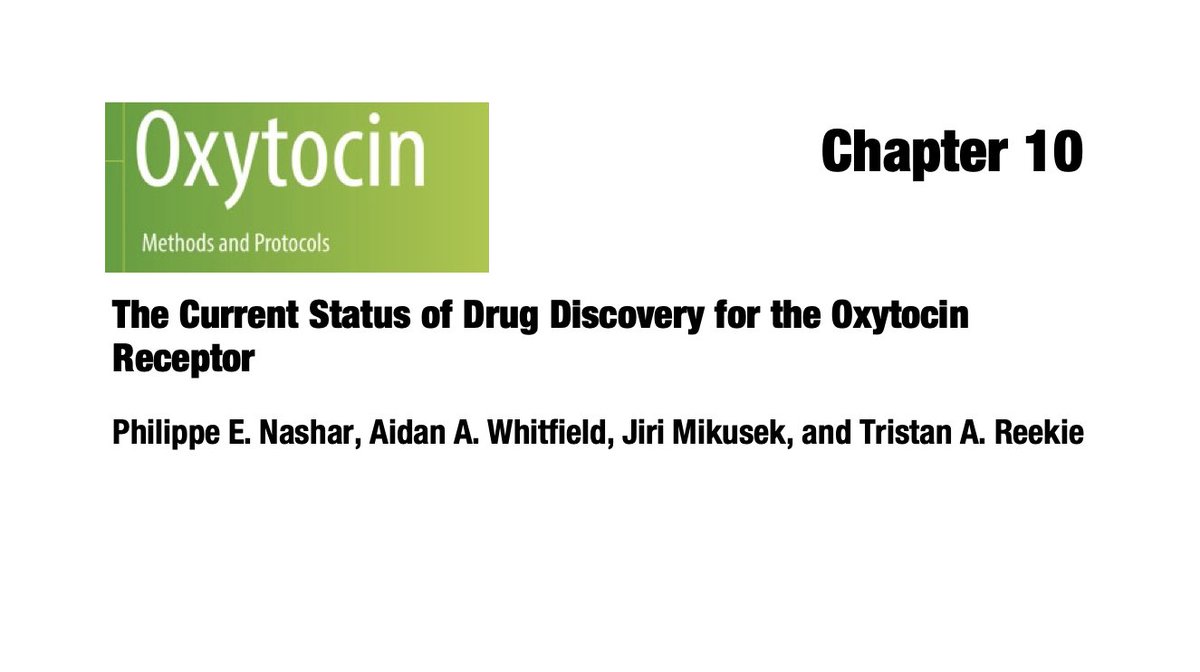 Kassiou Group (@kassiougroup) on Twitter photo Chapter 10 in the new book "Oxytocin" is led by co-editor <a href="/tristanreekie/">Tristan Reekie</a> and reviews all the molecules reported to be active in the oxytocin system
link.springer.com/protocol/10.10ā¦
Editors: E. Werry, <a href="/tristanreekie/">Tristan Reekie</a> <a href="/MichaelKassiou/">Michael Kassiou</a> Chapter 10 in the new book "Oxytocin" is led by co-editor <a href="/tristanreekie/">Tristan Reekie</a> and reviews all the molecules reported to be active in the oxytocin system
link.springer.com/protocol/10.10ā¦
Editors: E. Werry, <a href="/tristanreekie/">Tristan Reekie</a> <a href="/MichaelKassiou/">Michael Kassiou</a>