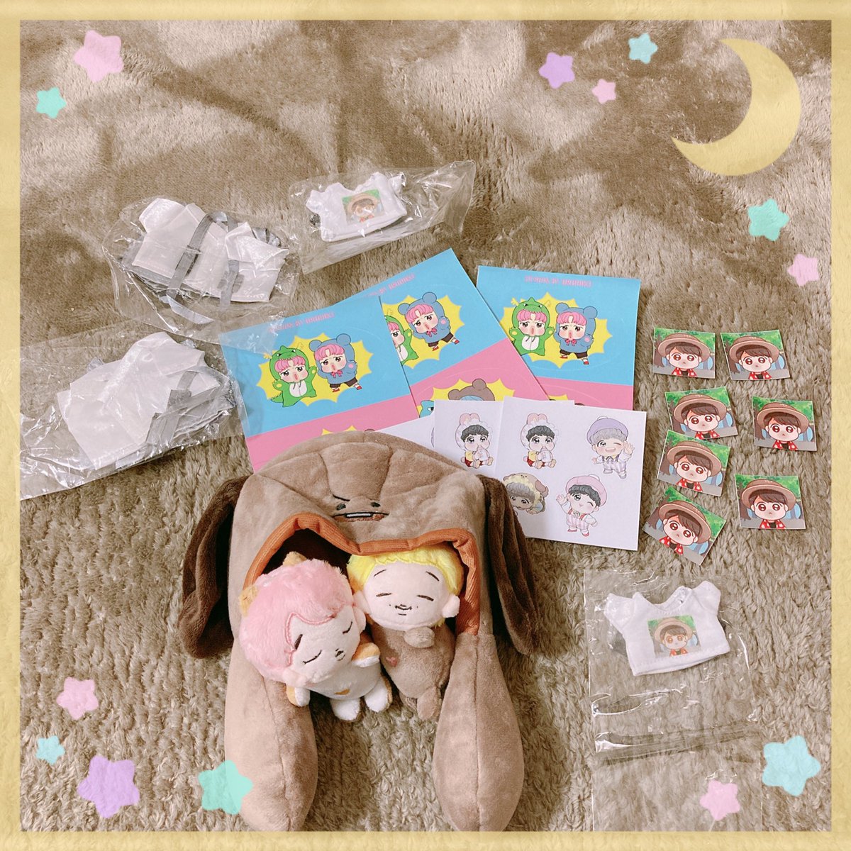 <a href="/dwarfs_squad/">Snow White And 6 Dwarfs [Bangtanman]</a> 
I received a wonderful gift safely.😊
Very small and So cute(ᴗ͈ˬᴗ͈)♬
Bear Namjoon🐻HamsterSeokjin 🐹＆
shooky hat and clothes ... Thank you for all the presents.
I am happy to have a new family in my home.💜
Thank you for participating in this wonderful project.