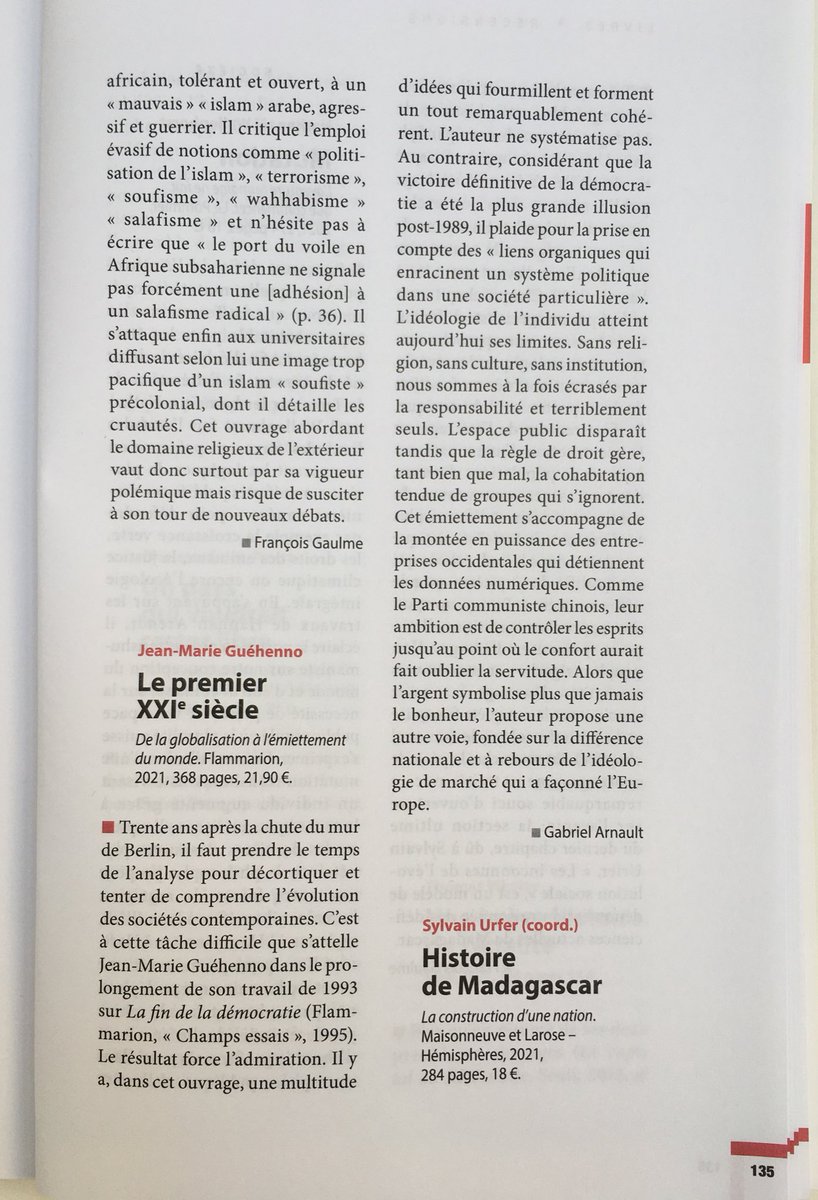 gabriel_arnault's tweet photo. Le dernier ouvrage de @JGuehenno est un condensé de réflexions plus pertinentes les unes que les autres. J’ai eu le plaisir de le recenser pour la @RevueEtudes (n°4287, novembre 2021, p. 135) 👇 https://t.co/iyCPMBc56E