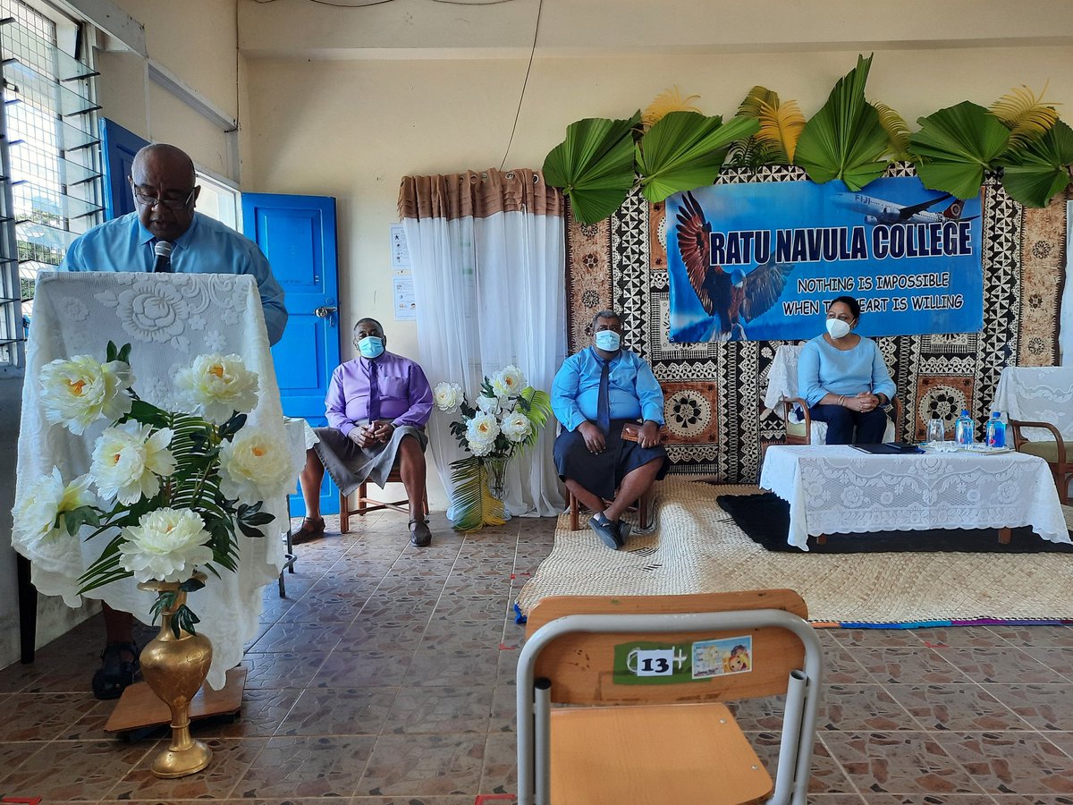 PremilaKumarFj's tweet image. Thank you Ratu Navula College for the strict adherence to the #COVID19protocols and the positivity shown by students, teachers and the management to operate under #NewNormal. Sudents were back in school with great enthusiasm.