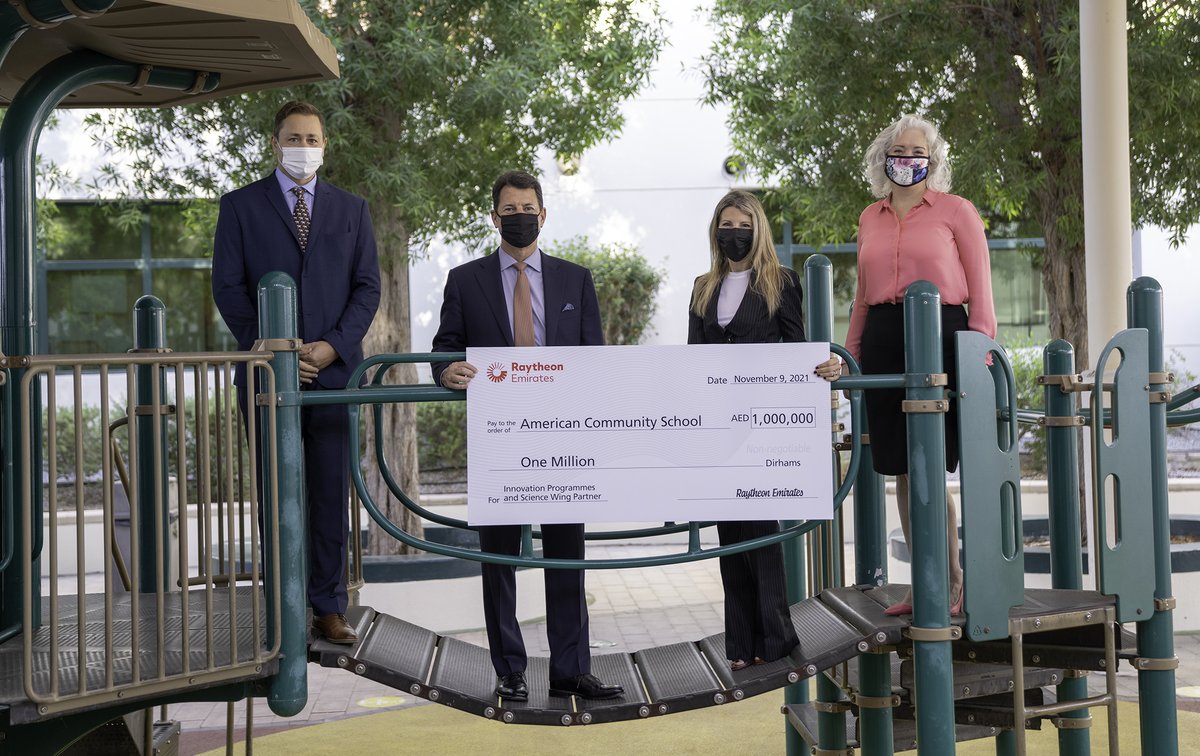 What a fantastic day for <a href="/acsabudhabi/">ACS Abu Dhabi</a>! Raytheon Emirates, a subsidiary of <a href="/RaytheonTech/">RTX</a> just presented ACS with Dh1 million to set a new standard for innovation and education. A huge thank you to Raytheon for their generous gift!