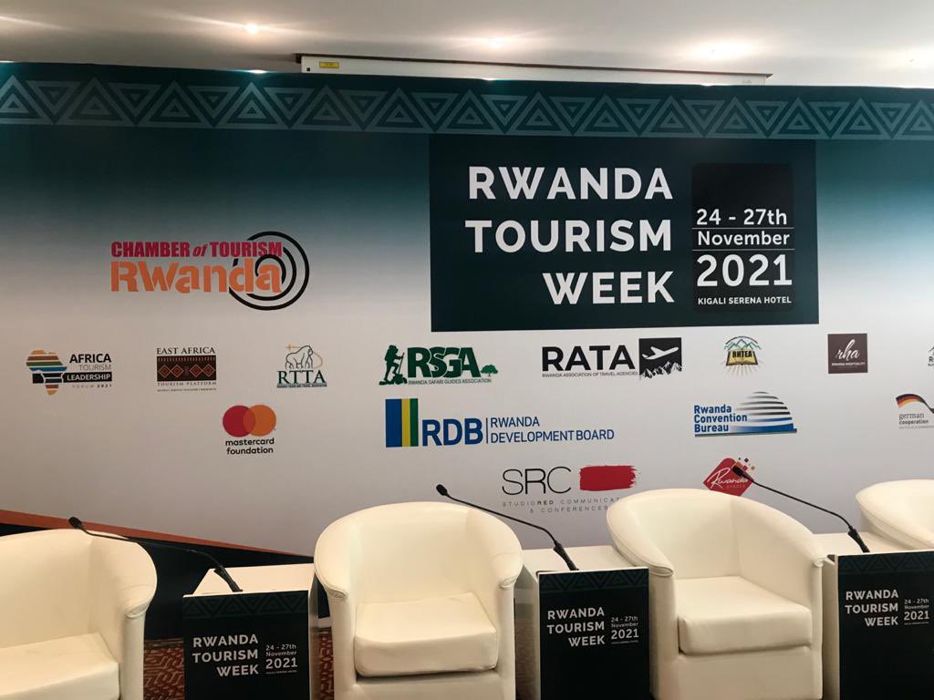 SRCAgency's tweet photo. Happening Now at @kigaliserena with @TourismChamber - a Press Conference to launch Rwanda Tourism Week 2021. #RTW2021 #RwandaTourismWeek2021 #SRCatWork #RwandaEventsGroup https://t.co/M1sbHzQCgN