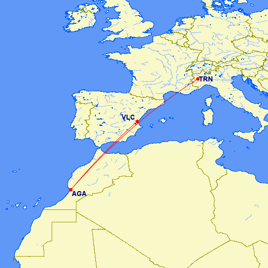 Ryanair load 2 new routes from 🇲🇦Agadir for Summer 2022:
🇮🇹Turin
🇪🇸Valencia