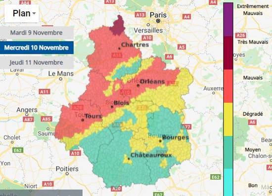 LaLoireVivra's tweet photo. Tiens donc ! Aggravation de la pollution aux particules fines dans @leloiret et la @RCValdeLoire... Le long de la Loire et des axes routiers principaux, qui l'eût cru !

https://t.co/i5jLGsZAK2 https://t.co/JXvda5Yq9F