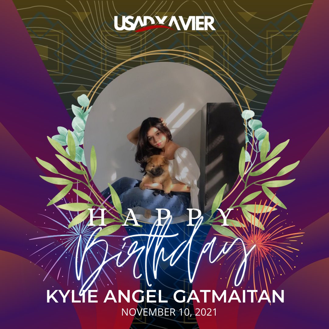 USADXavier's tweet photo. USAD-Xavier would like to greet
Kylie Angel Gatmaitan a happy birthday! May you not only have a prosperous year ahead but
also, a year filled with grit and MAGIS in your spirit.
Reign with pride! happy birthday!
Love from the Union to you.
#USADXavier #LabanUSAD #EatCake https://t.co/NqDkLV7PPF