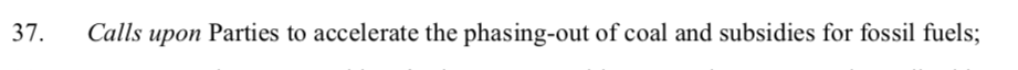 edking_I's tweet photo. Analysts I'm speaking to reckon this is the first time fossil fuels have been called out in a draft UN #climate decision text. Saudi, Russia, Australia may get it deleted - but it's a moment #COP26 https://t.co/fuwdAmRG2v