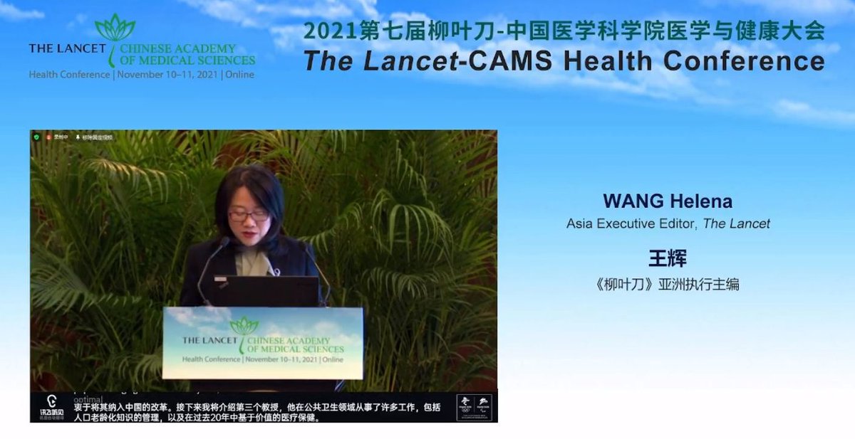 TheLancet's tweet image. .@TheLancet-CAMS Health Conference has begun.

🎥 Watch live: bit.ly/3qwRpsm #LancetCAMS